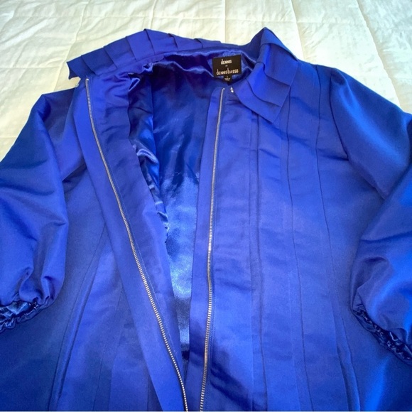 Dennis Basso Designer Jacket Royal Blue Size L Beautiful ❤️ - Picture 11 of 14